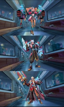 Ilustrasi skin hero Mobile Legends (ML). [Instagram]